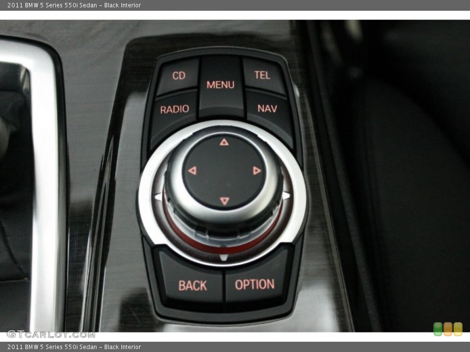 Black Interior Controls for the 2011 BMW 5 Series 550i Sedan #80430158