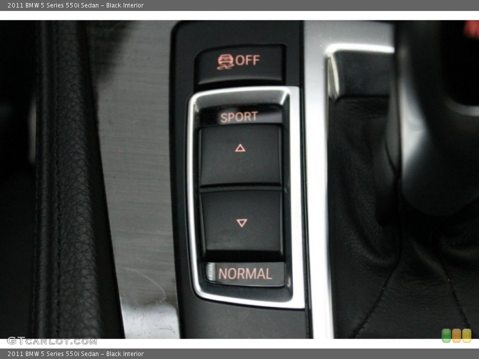 Black Interior Controls for the 2011 BMW 5 Series 550i Sedan #80430410