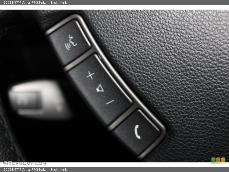 Black Interior Controls for the 2008 BMW 7 Series 750i Sedan #80431253