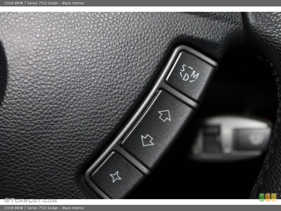Black Interior Controls for the 2008 BMW 7 Series 750i Sedan #80431262