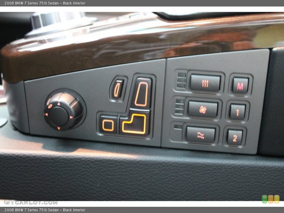 Black Interior Controls for the 2008 BMW 7 Series 750i Sedan #80431272