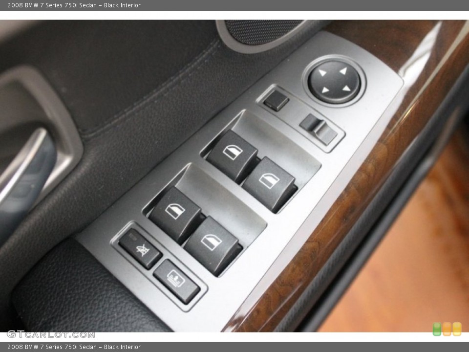 Black Interior Controls for the 2008 BMW 7 Series 750i Sedan #80431283