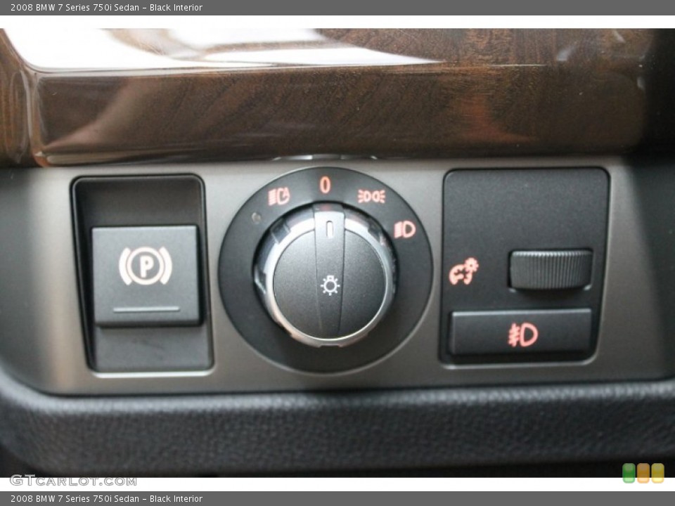 Black Interior Controls for the 2008 BMW 7 Series 750i Sedan #80431298