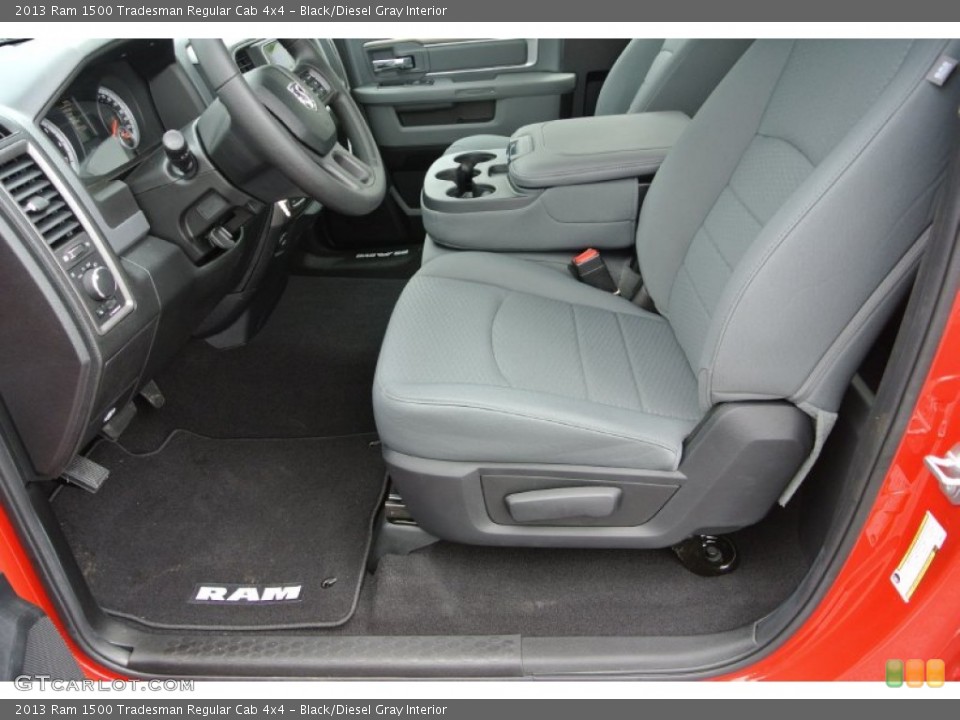 Black/Diesel Gray Interior Photo for the 2013 Ram 1500 Tradesman Regular Cab 4x4 #80432327