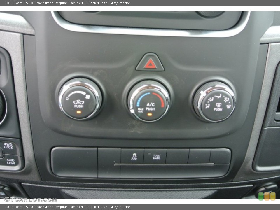 Black/Diesel Gray Interior Controls for the 2013 Ram 1500 Tradesman Regular Cab 4x4 #80432347