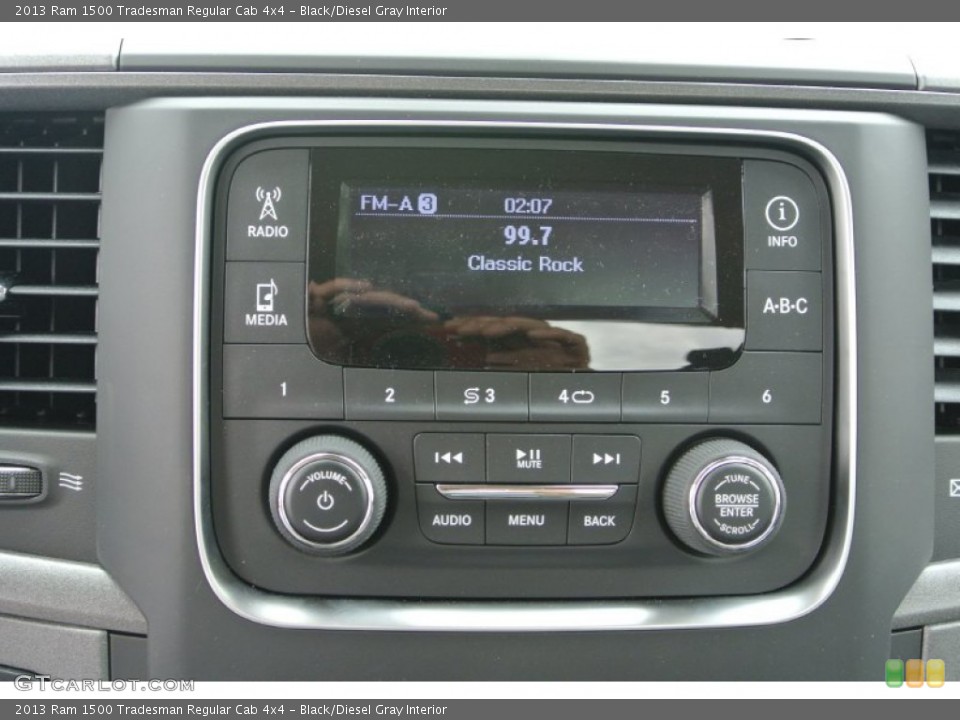 Black/Diesel Gray Interior Audio System for the 2013 Ram 1500 Tradesman Regular Cab 4x4 #80432355