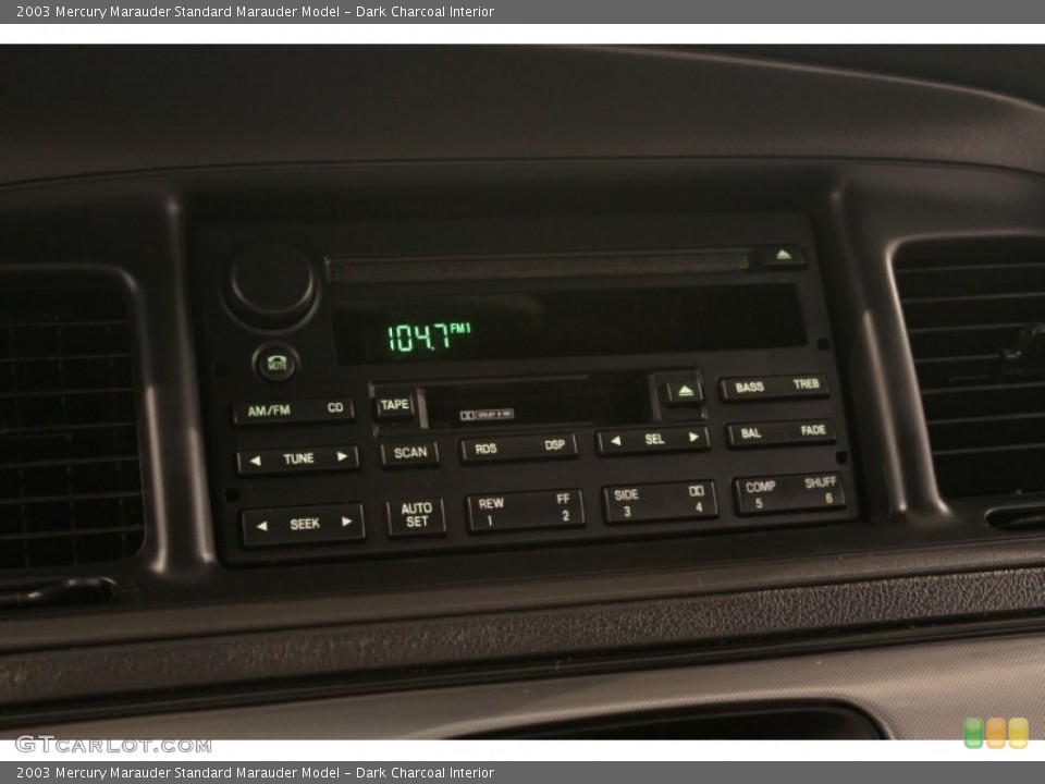 Dark Charcoal Interior Audio System for the 2003 Mercury Marauder  #80432531