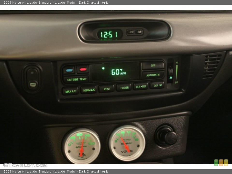 Dark Charcoal Interior Controls for the 2003 Mercury Marauder  #80432546