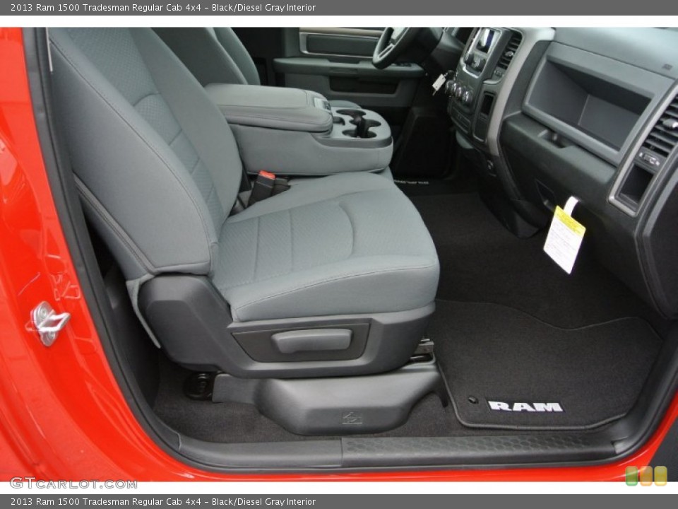Black/Diesel Gray Interior Front Seat for the 2013 Ram 1500 Tradesman Regular Cab 4x4 #80432555