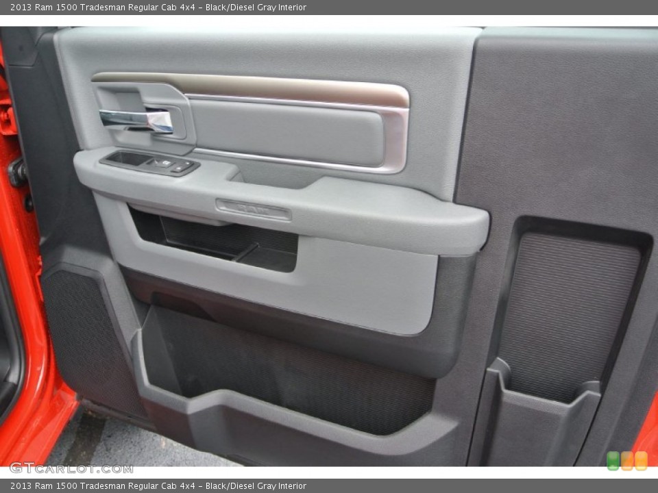 Black/Diesel Gray Interior Door Panel for the 2013 Ram 1500 Tradesman Regular Cab 4x4 #80432564