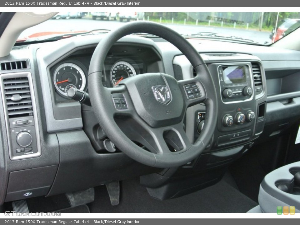 Black/Diesel Gray Interior Dashboard for the 2013 Ram 1500 Tradesman Regular Cab 4x4 #80432678