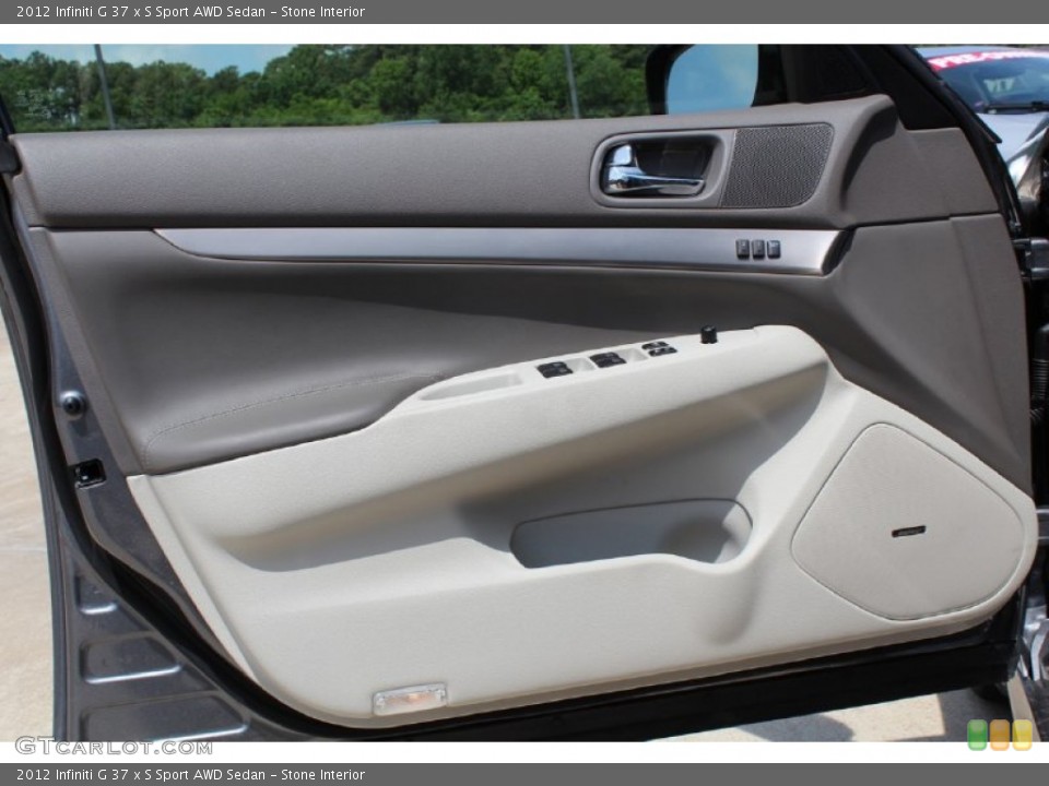 Stone Interior Door Panel for the 2012 Infiniti G 37 x S Sport AWD Sedan #80435372