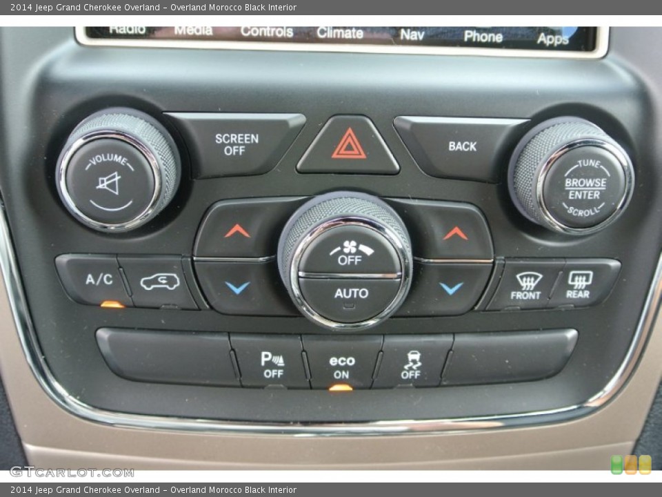 Overland Morocco Black Interior Controls for the 2014 Jeep Grand Cherokee Overland #80436113