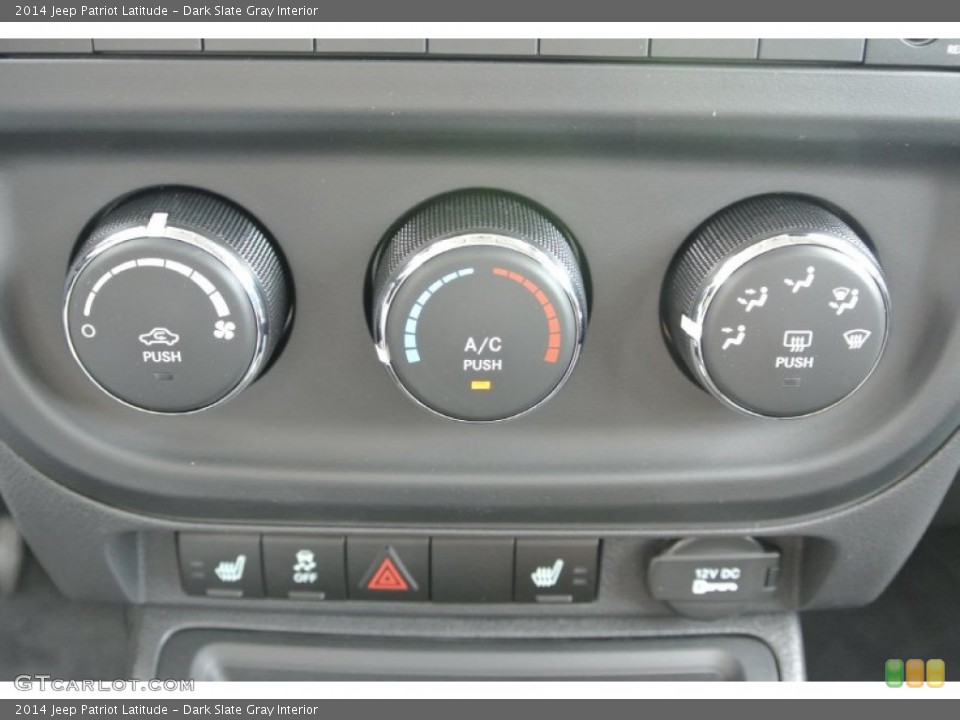 Dark Slate Gray Interior Controls for the 2014 Jeep Patriot Latitude #80437853