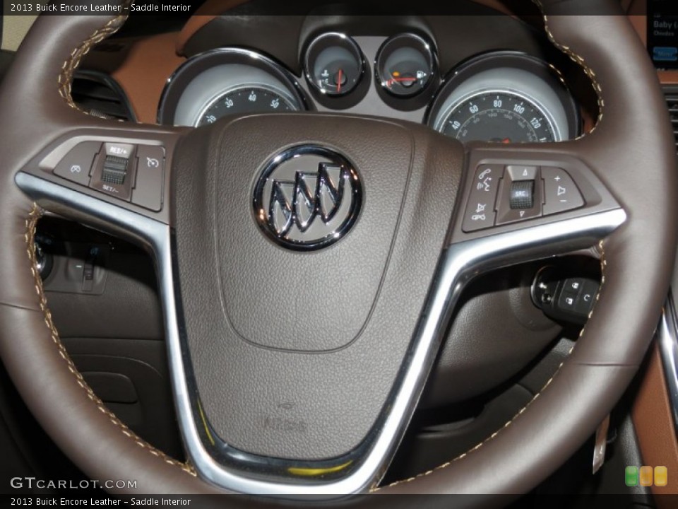 Saddle Interior Steering Wheel for the 2013 Buick Encore Leather #80437877
