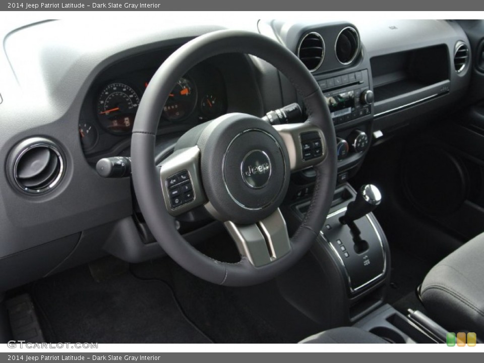 Dark Slate Gray Interior Dashboard for the 2014 Jeep Patriot Latitude #80438066