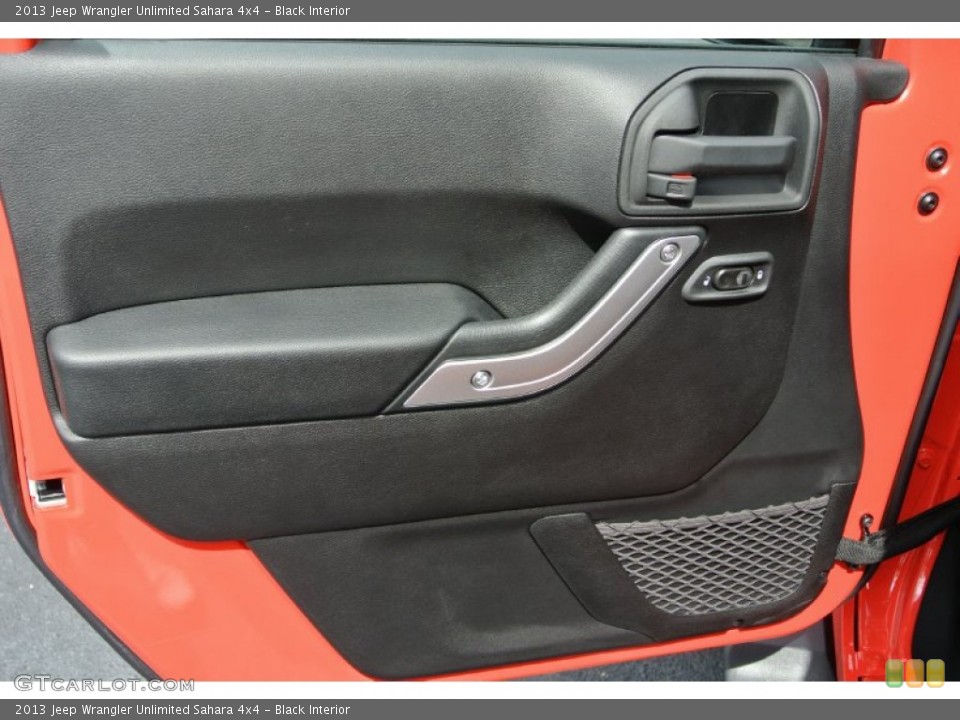 Black Interior Door Panel for the 2013 Jeep Wrangler Unlimited Sahara 4x4 #80439266