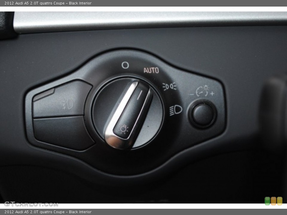 Black Interior Controls for the 2012 Audi A5 2.0T quattro Coupe #80442033