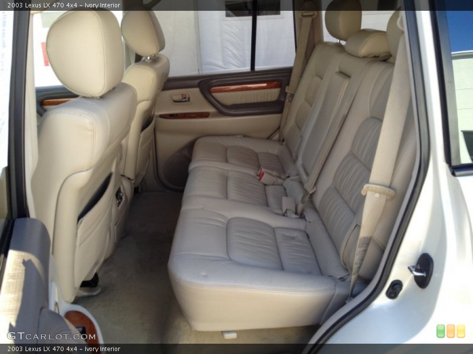 Ivory Interior Rear Seat for the 2003 Lexus LX 470 4x4 #80442821