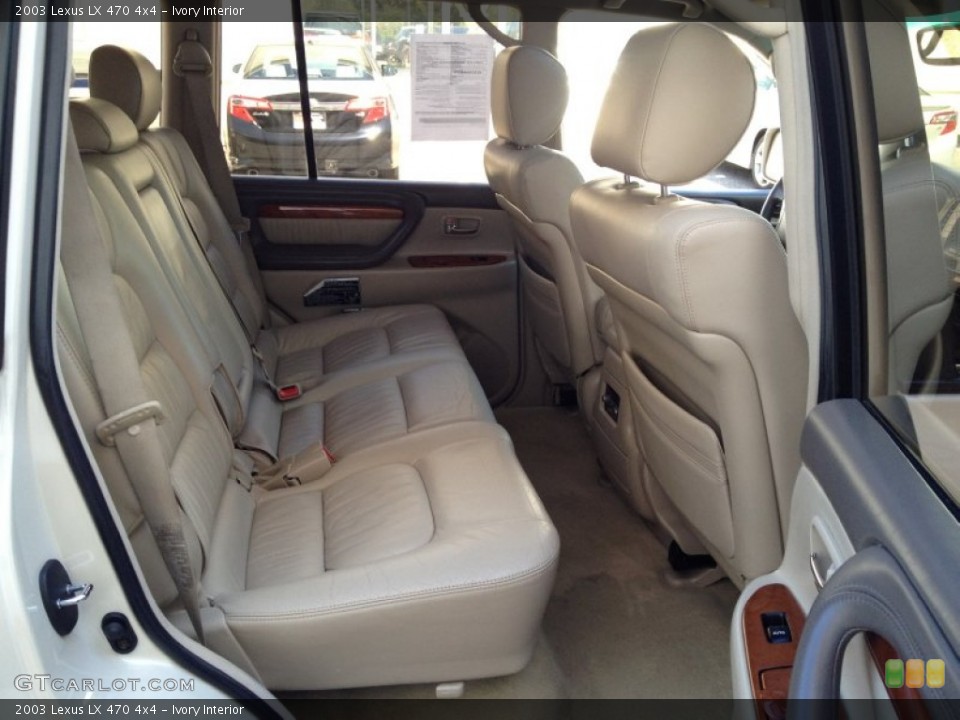 Ivory Interior Rear Seat for the 2003 Lexus LX 470 4x4 #80443178