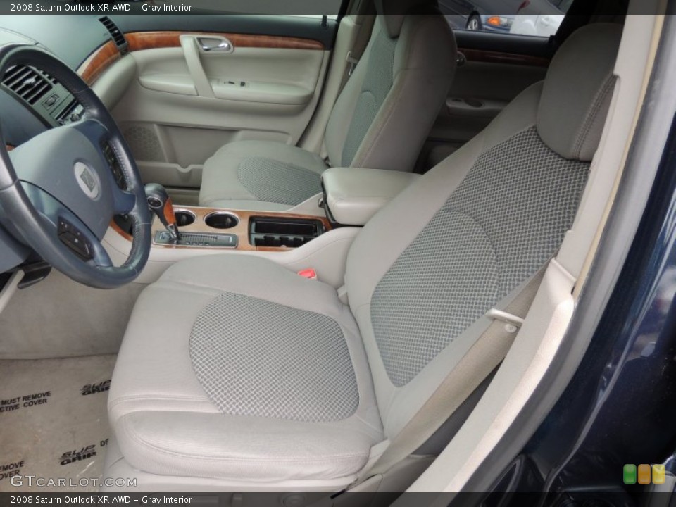 Gray Interior Front Seat for the 2008 Saturn Outlook XR AWD #80443658