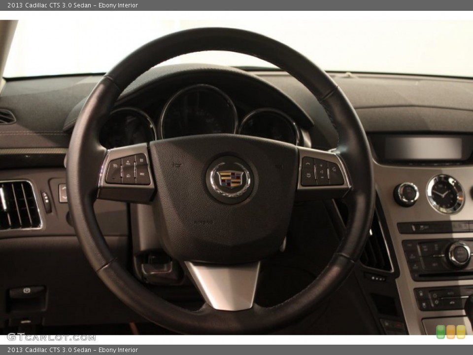 Ebony Interior Steering Wheel for the 2013 Cadillac CTS 3.0 Sedan #80444094