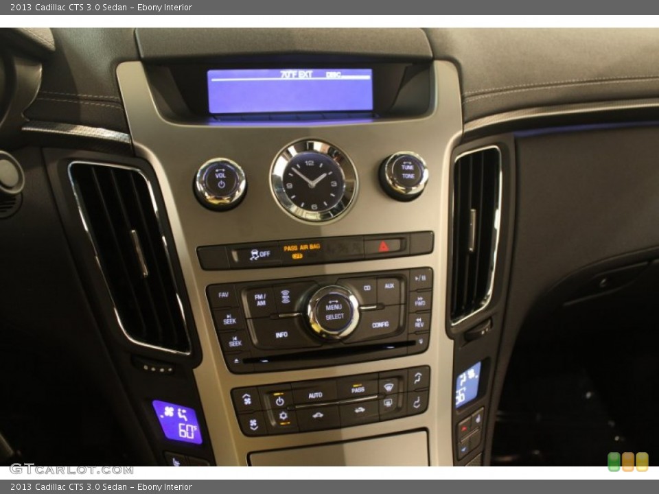 Ebony Interior Controls for the 2013 Cadillac CTS 3.0 Sedan #80444216