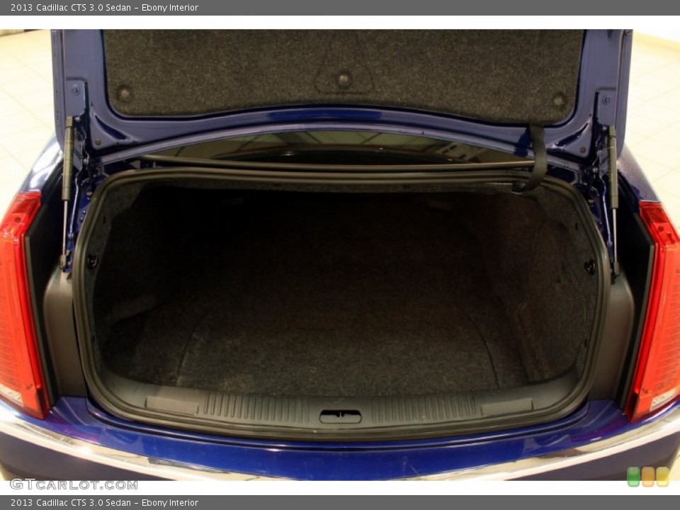 Ebony Interior Trunk for the 2013 Cadillac CTS 3.0 Sedan #80444450