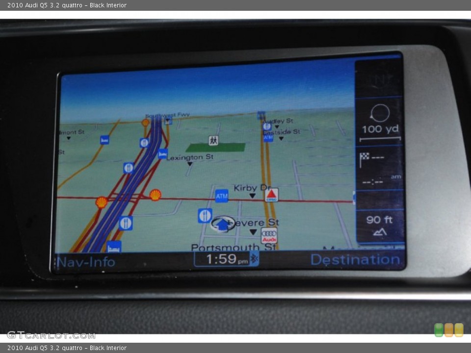 Black Interior Navigation for the 2010 Audi Q5 3.2 quattro #80445118
