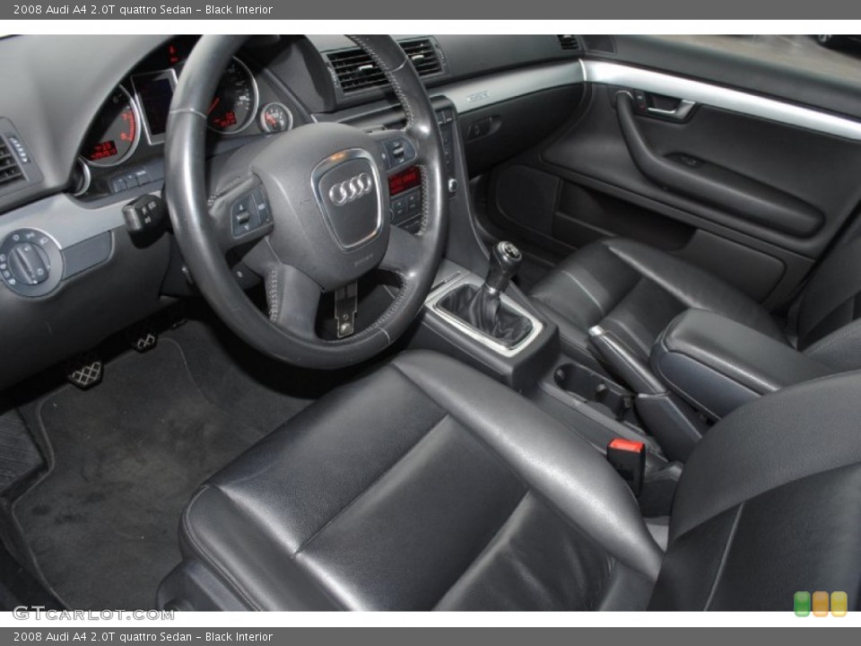 Black Interior Prime Interior for the 2008 Audi A4 2.0T quattro Sedan #80445938