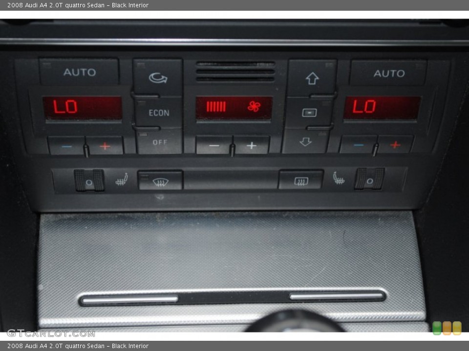 Black Interior Controls for the 2008 Audi A4 2.0T quattro Sedan #80446106