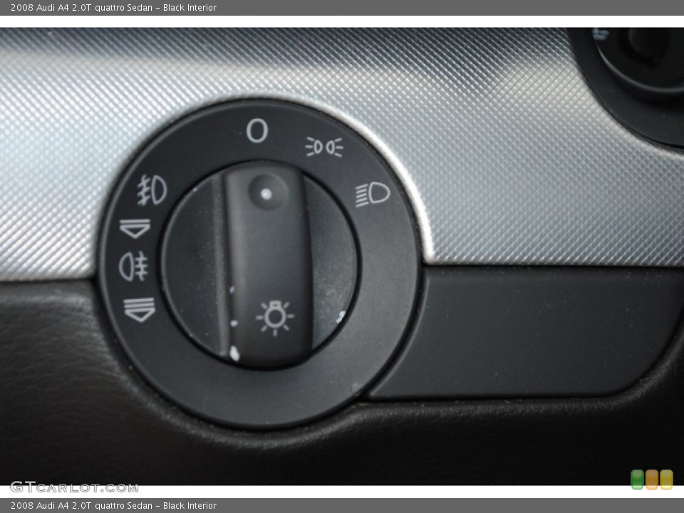 Black Interior Controls for the 2008 Audi A4 2.0T quattro Sedan #80446178