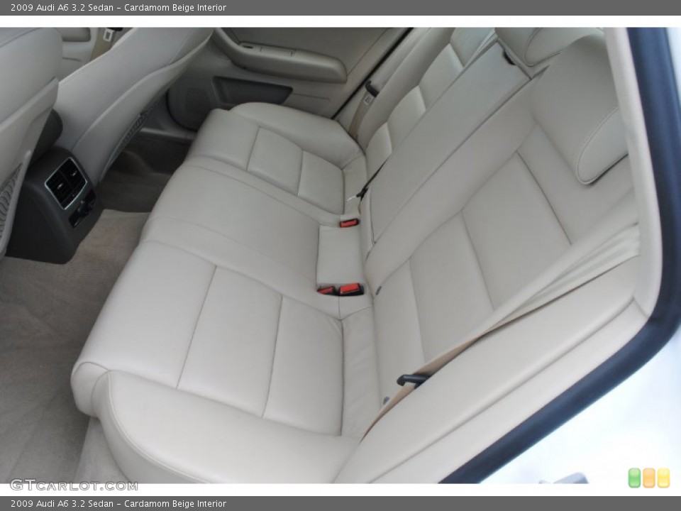 Cardamom Beige Interior Rear Seat for the 2009 Audi A6 3.2 Sedan #80446691