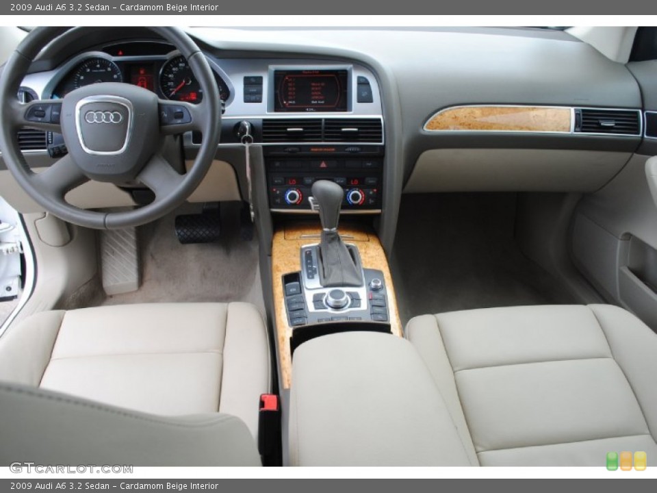 Cardamom Beige Interior Dashboard for the 2009 Audi A6 3.2 Sedan #80446775