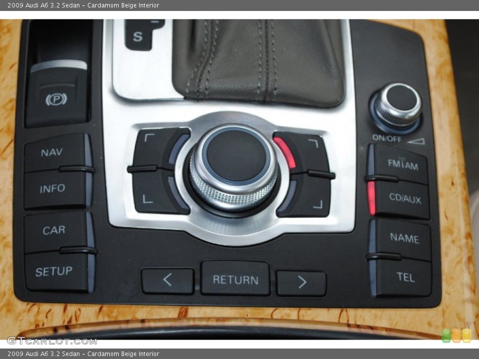 Cardamom Beige Interior Controls for the 2009 Audi A6 3.2 Sedan #80446983