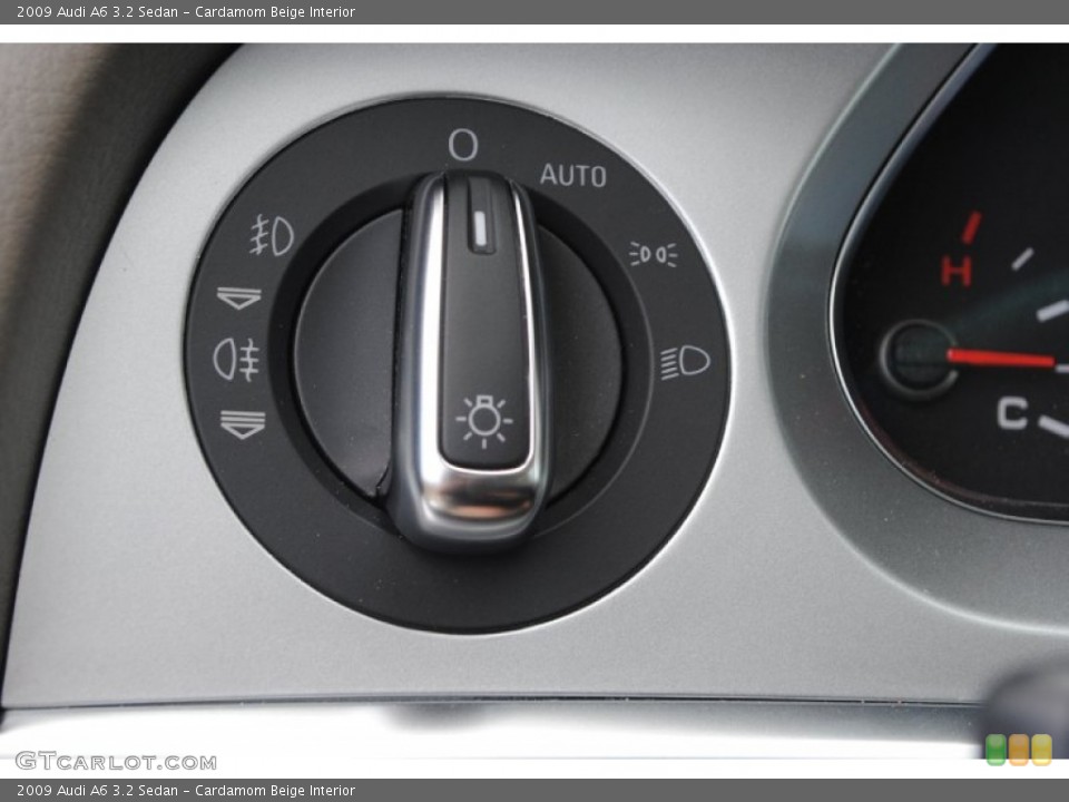 Cardamom Beige Interior Controls for the 2009 Audi A6 3.2 Sedan #80447030