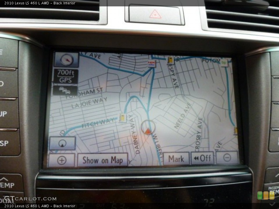 Black Interior Navigation for the 2010 Lexus LS 460 L AWD #80449274