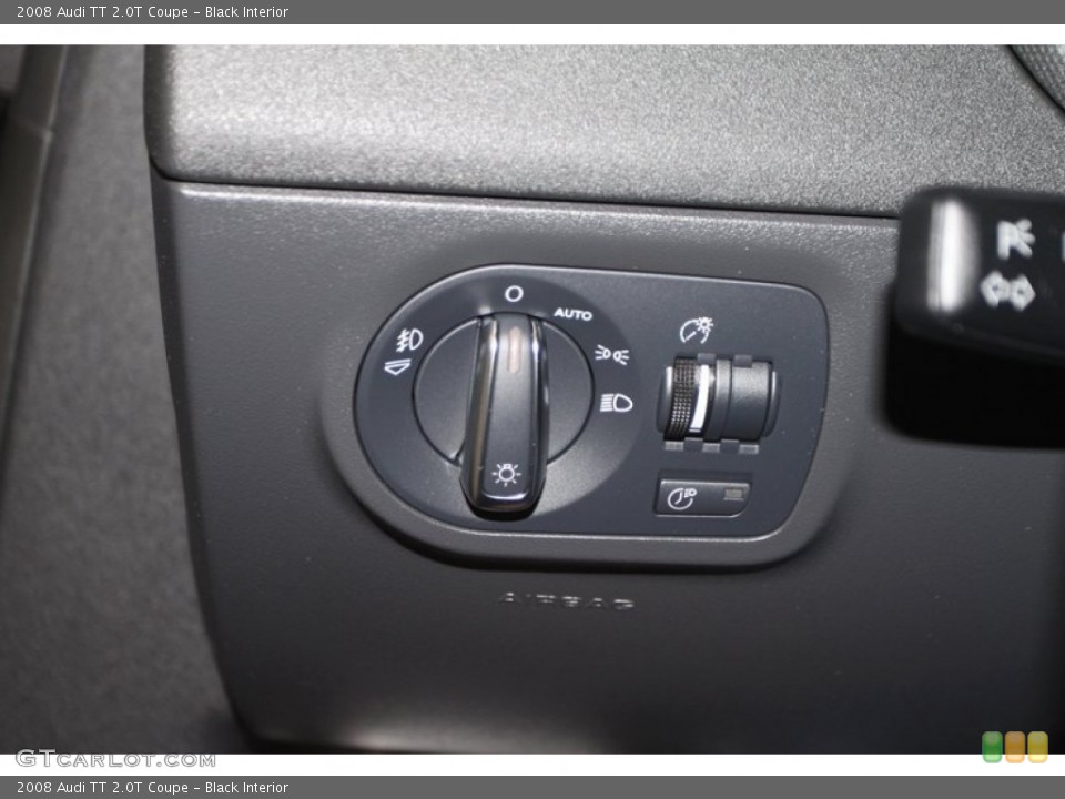 Black Interior Controls for the 2008 Audi TT 2.0T Coupe #80449801