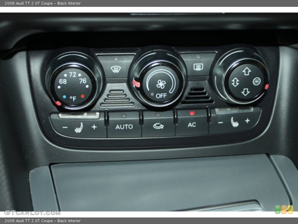 Black Interior Controls for the 2008 Audi TT 2.0T Coupe #80449841