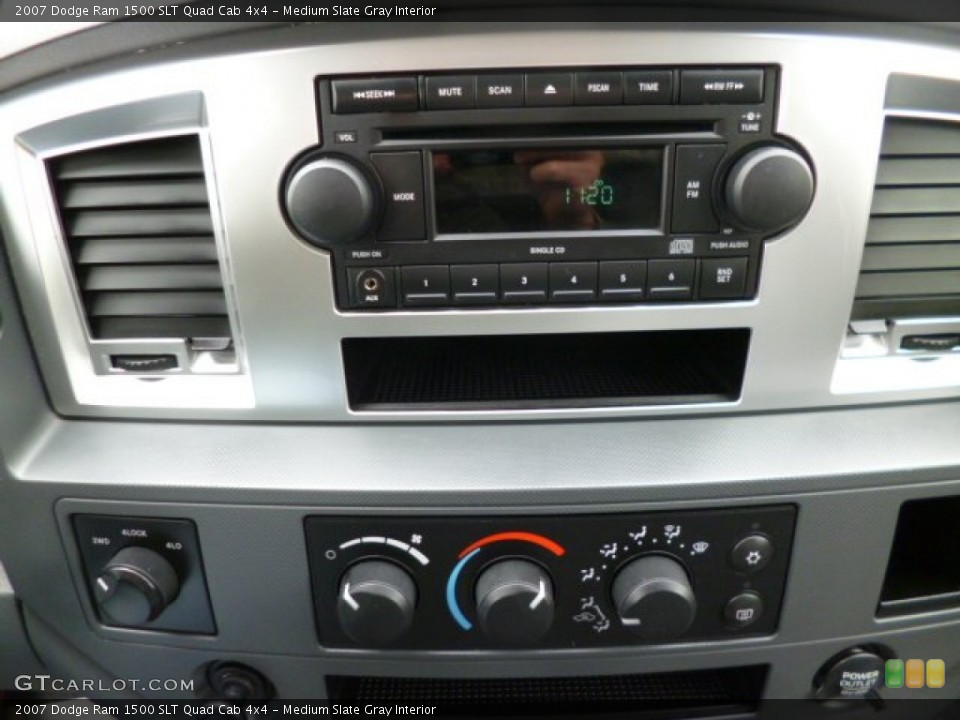 Medium Slate Gray Interior Controls for the 2007 Dodge Ram 1500 SLT Quad Cab 4x4 #80450516