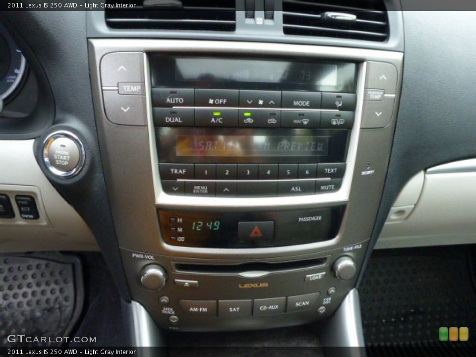 Light Gray Interior Controls for the 2011 Lexus IS 250 AWD #80450777