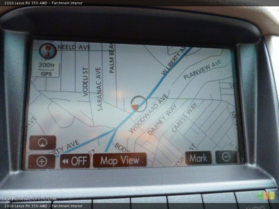 Parchment Interior Navigation for the 2009 Lexus RX 350 AWD #80450973