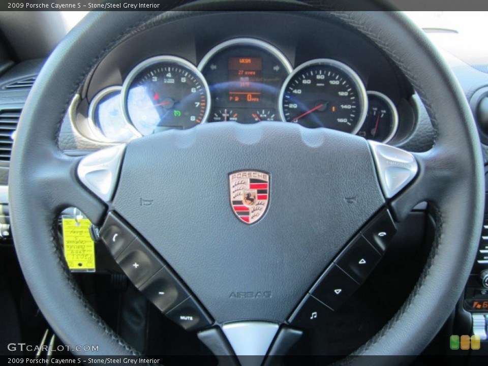 Stone/Steel Grey Interior Steering Wheel for the 2009 Porsche Cayenne S #80452776