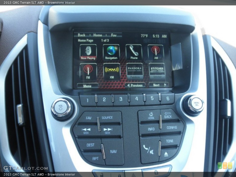 Brownstone Interior Controls for the 2013 GMC Terrain SLT AWD #80453334