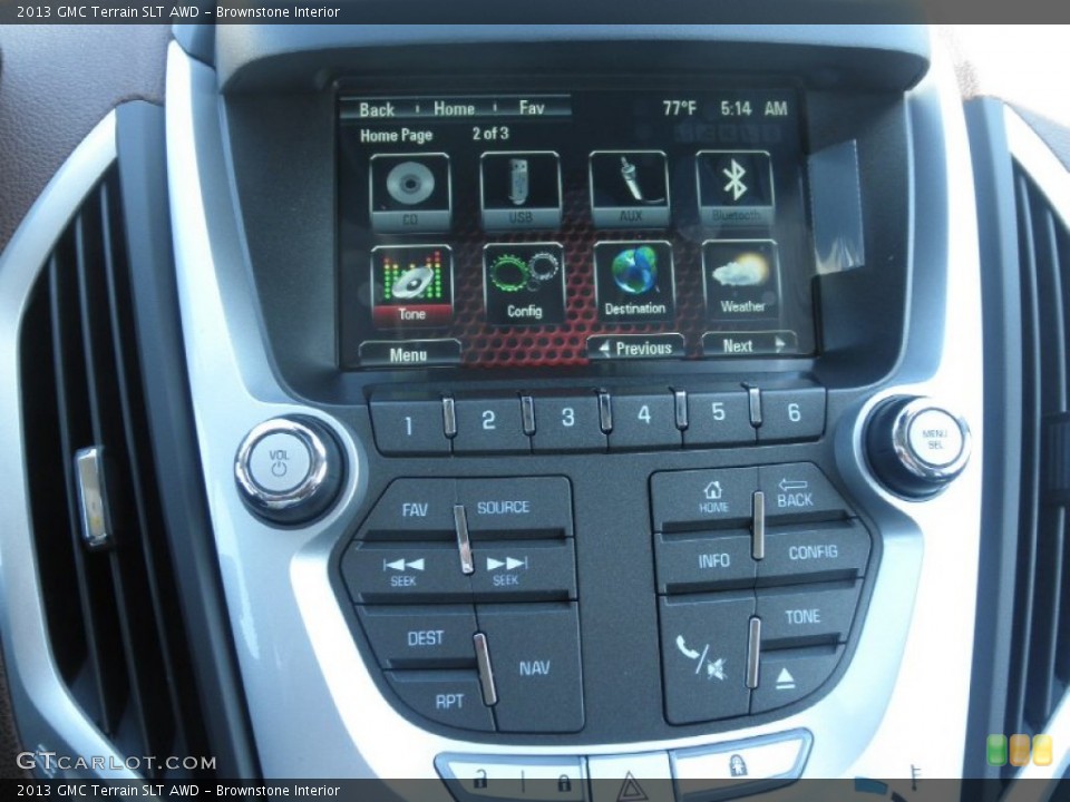 Brownstone Interior Controls for the 2013 GMC Terrain SLT AWD #80453357