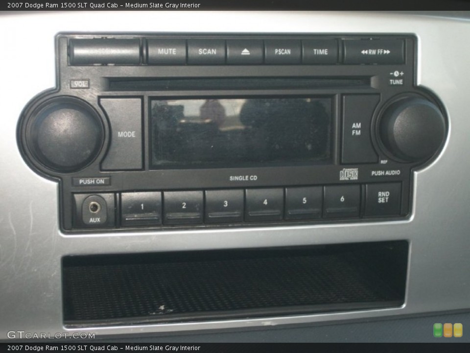 Medium Slate Gray Interior Audio System for the 2007 Dodge Ram 1500 SLT Quad Cab #80458556