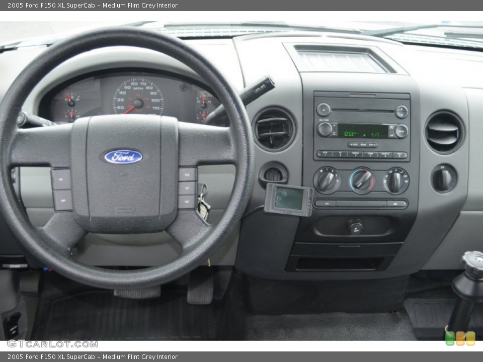 Medium Flint Grey Interior Dashboard for the 2005 Ford F150 XL SuperCab #80459036