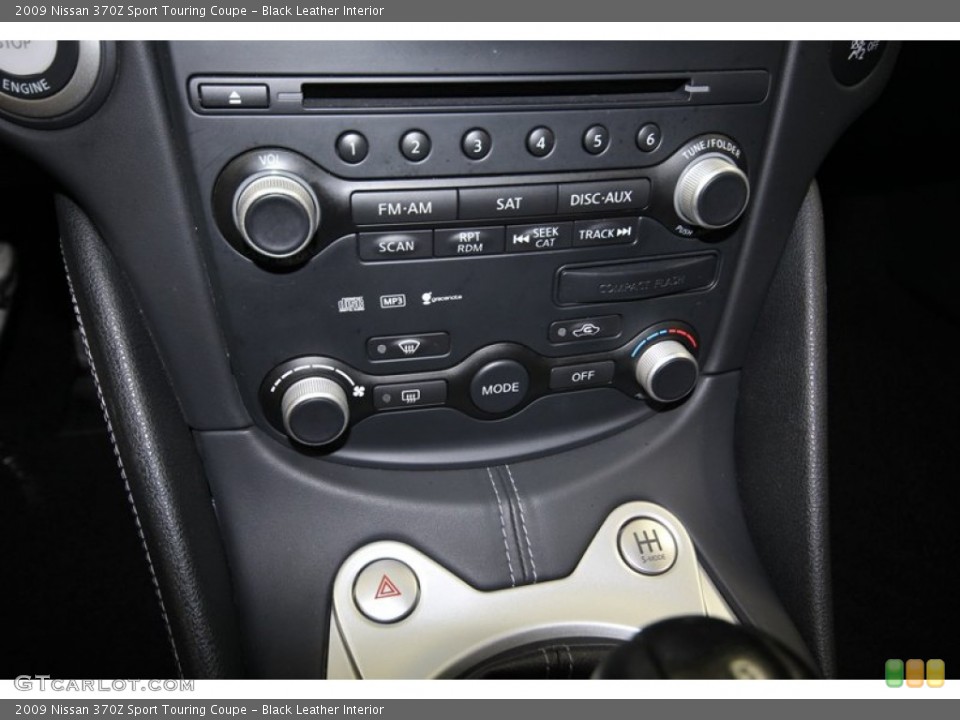 Black Leather Interior Controls for the 2009 Nissan 370Z Sport Touring Coupe #80460701