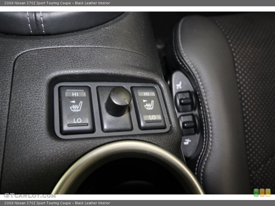 Black Leather Interior Controls for the 2009 Nissan 370Z Sport Touring Coupe #80460740