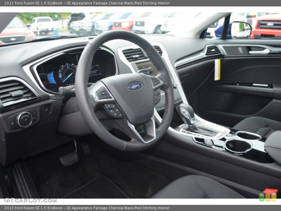 SE Appearance Package Charcoal Black/Red Stitching Interior Dashboard for the 2013 Ford Fusion SE 1.6 EcoBoost #80462710